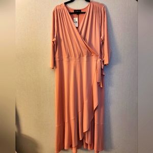 Faux wrap dress